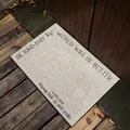 Modern anti-slip grey entryway wire loop mat with inspirational English text mottos - 40*60cm / Minimalist C (Light Gray)