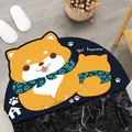Zerbino a mezzaluna in terra di diatomee Shiba Inu, assorbente e antiscivolo per ingresso - 40x60cm / Andare a Casa