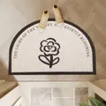 Semi-circle anti-slip doormat featuring flower pattern and Lily of the Valley quote - 40*60cm / Floral Pattern HD-3