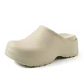 Professional anti-slip beige surgical clogs with thick sole for medical workers - 37-38 / Khaki