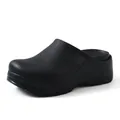 Professional non-slip black surgical clogs for doctors and nursing staff - 37-38 / Black