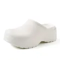 White professional surgical clogs with anti-slip thick sole for medical staff wear - 37-38 / White
