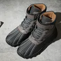 Wasserdichte hoch geschnittene Herren-Winterstiefel mit warmem Futter für außen. - 38 / Grau (3020)