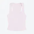 Close-fitting pink wide-strap tank top vest, soft and breathable fabric for daily wear. - Light Pink
