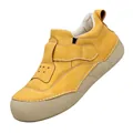 Women's stylish yellow thick-sole bread shoes for a trendy casual spring look - 38 / Yellow (9012)