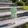 Portable pet dog water bottle 96x86x225mm eternal green melting design - Melting Bottle Base Style / Green