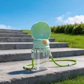 Portable green dog water bottle for outdoor travel 225mm pet feeder - Melting Bottle Strap Style / Green