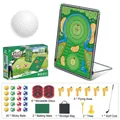Golfspelset met chipping doelstandaard, clubs en ballen voor binnen- en buitenplezier - 68A Dubbelzijdige golf doelstandaard / Set (6 doelen/20 kleverige ballen/6 bijlen/1 club)