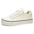 Classic off-white canvas sneaker with thick platform sole and black stripe detail - 39 / Off White