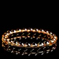 Grade 7A natural deep yellow citrine round bead bracelet with high clarity and polish - 7-7.8mm Single Loop (Approx. 26 Beads) / 7A Grade Deep Golden Citrine (High Clarity)