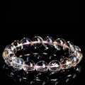 Exquisite natural yellow citrine round bead bracelet made of transparent Brazilian crystal - 8-8.8mm Single Strand (Approx 23 Beads) / Special Electric Citrine (Brazilian Citrine)