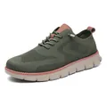 Baskets décontractées en maille verte pour hommes avec semelle légère et flexible - 39 / Vert Militaire