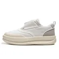 Herren Plateau-Sneaker in Off-White mit strukturiertem Stoff und Wildleder-Detail - 39 / Weiß