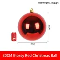 30cm shiny red Christmas ball ornament for festive ceiling decoration - 30cm / Shiny Red