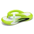 Leichte und rutschfeste lindgrüne EVA Zehentrenner-Flip-Flops für Strand und Sommer Outdoor-Sport - 36 / Grün