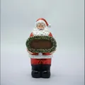 Statuetta di Babbo Natale in resina con cartello Merry Christmas decorativa - Stile In Piedi con Cartello (RRW150)