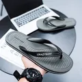 Infradito da uomo grigie antiscivolo durevoli con logo Crazy Surf per spiaggia ed estate - 38 / Grigio