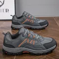 Scarpe da trekking grigie da uomo con suola antiscivolo e dettagli arancioni per outdoor - 40 / Grigio scuro
