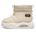 Stivali da neve beige impermeabili con calda fodera in pile e suola spessa resistente - 39 / Beige