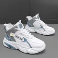Stylish white high-top casual sneakers featuring blue paisley patterns and thick soles - 40 / White Blue