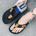 Infradito da spiaggia antiscivolo da uomo comode con suola morbida e design AIZOMR - 39 / Nero
