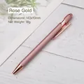 Elegant rose gold aluminum retractable ballpoint pen with stylus tip for touchscreen devices - 0.7mm Bullet Tip / Rose Gold