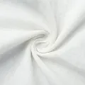Gros plan sur la texture du tissu en lin blanc respirant avec un motif en spirale - S / Haut Et Bas / Blanc
