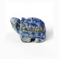 Handgeschnitzte blaue Lapislazuli-Schildkrötenfigur für natürliche Raumdekoration - Lapislazuli