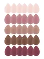 Bulk pack of 30 teardrop makeup sponges featuring a gradient of pink and brown tones - Teardrop / 30Pcs Pack / Coffee Colors