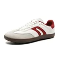 Klassische und bequeme weiß-rote German Army Trainer Schuhe mit breiter Zehenbox - 37 / Weiß-Rot