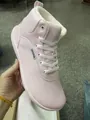Pink wide-toe barefoot style high-top winter snow boots with warm fleece lining - 37 / Pink