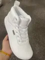Bottes de neige blanches à bout large et doublure polaire chaude pour l'hiver froid - Blanc