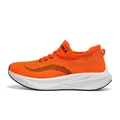 Vibrante orangefarbene leichte Flying Knit Laufschuhe mit gedämpfter Popcorn-Sohle - 36 / Orange