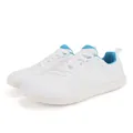 White and blue zero-drop barefoot shoes with wide toe box for breathable sports wear - 36 / White Blue