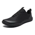 Herren Barfußschuhe in Schwarz, leicht und atmungsaktiv mit der breiten Zehenbox - 39 / Schwarz