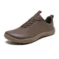 Minimalistische braune Barfuß-Wanderschuhe mit breitem Zehenbereich für Outdoor-Sport - 39 / Dunkelbraun