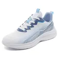 Atmungsaktive Mesh-Laufschuhe für Herren in Weiß und Blau mit einer leichten Sohle - 39 / Weiß Und Blau