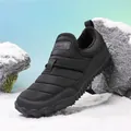 Scarpe invernali trapuntate nere con fodera in pile per escursioni e passeggiate - 36 / Nero