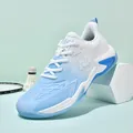 Chaussure de badminton professionnelle avec dégradé bleu et blanc pour l'entraînement - 36 / Blanc Vert