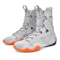 Professional high-top boxing and wrestling shoes for training in grey and orange. - 38 / Gray (55)