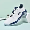 Chaussures de badminton professionnelles blanches et bleues pour l'entraînement intensif - 36 / Blanc Bleu
