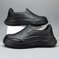 Durable and lightweight black EVA waterproof slip-on garden clogs for men and women - 39 / Black