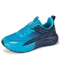 Blauer Laufschuh mit breiter Zehenbox und atmungsaktivem Mesh-Obermaterial für Komfort - 36 / Blau