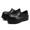 Professional non-slip black chef shoes with thick sole and waterproof EVA material. - 36-37 / Black