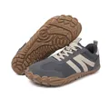 Chaussures de fitness pieds nus grises avec semelles en caoutchouc marron antidérapantes - 36 / 8899 Gris Foncé