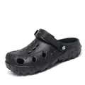 Breathable black foam sport clogs with soft anti-slip sole for beach and casual outdoor wear - 40 / X6588 Series (X6588) / Camo Black