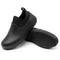 Durable black waterproof EVA chef shoes with slip-resistant soles for kitchen work - 35 / All Black