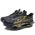 Professional black and gold carbon plate running shoes with advanced dial lacing system - 35 / Black & Gold