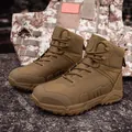 Stivali tattici da combattimento alti da uomo, color sabbia, ideali per outdoor e deserto - 39 / Stivali Tattici (yl-801) / Marrone
