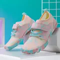 Comfortable children's quick-dry water shoes with pink and teal camouflage pattern - 38 / A1868 Style / Pink